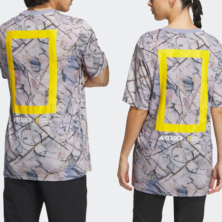 adidas x National Geographic Tencel Short Sleeve Tee 'Grey' IC2000