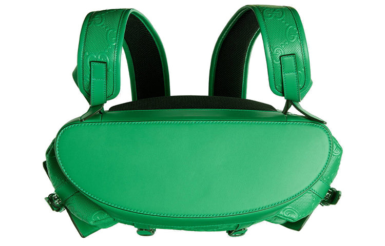 Gucci GG Printing Embossing Backpack Green 625770-1W3BN-3776