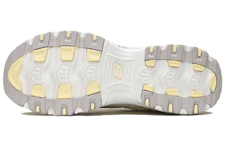 (WMNS) Skechers D'Lites-Bright Blossoms Low-Top Daddy Shoes Yellow 11977-YEL