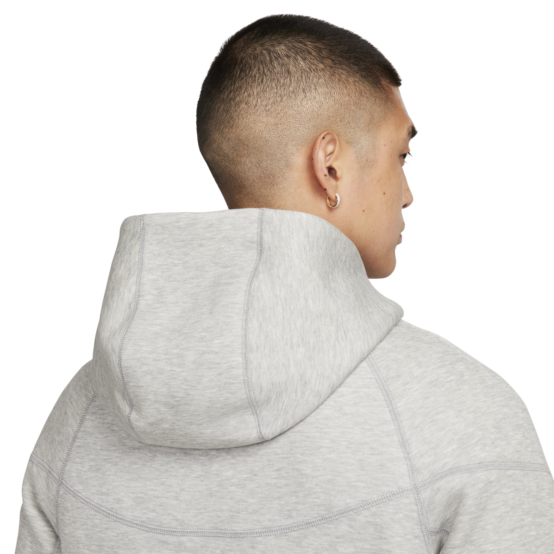Nike Sportswear Tech Fleece Zipper Hooded Jacket Asia Sizing 'Grey' FB7922-063