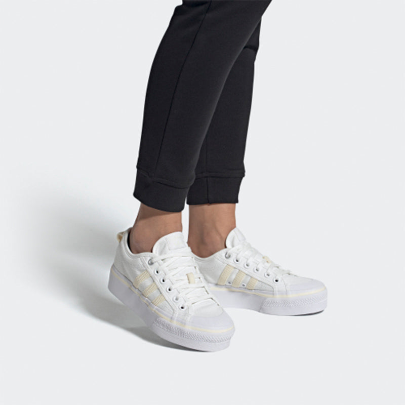 (WMNS) adidas Nizza Platform 'Off White Cream' H69028