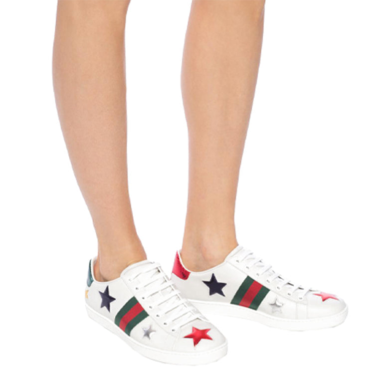 (WMNS) Gucci Ace 'Stars' 454562-DOP50-9076