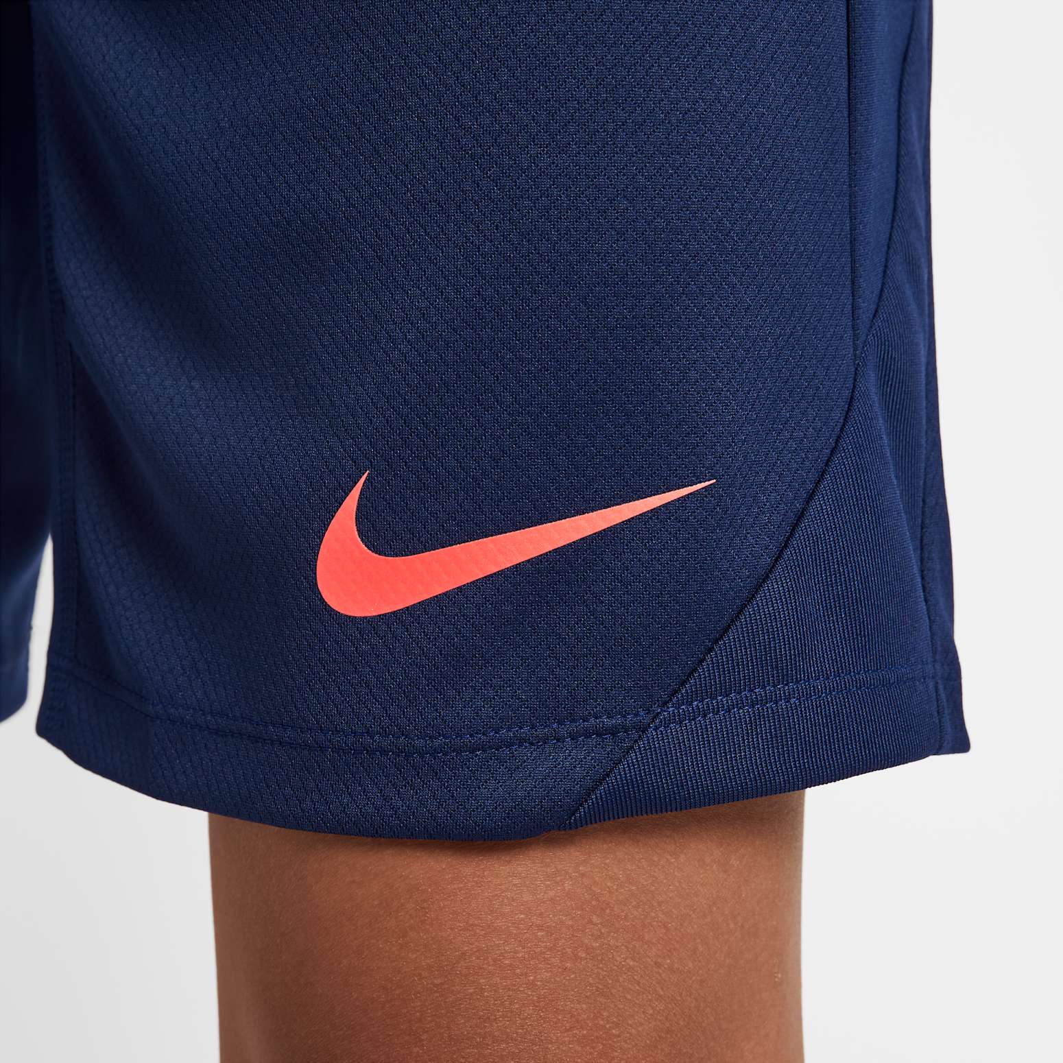 Nike Strike Dri-Fit Soccer Shorts 'Blue Void Laser Orange' FN2402-494