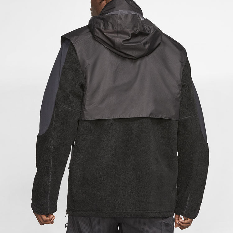 Nike x MMW Men's Se Fleece Jacket Polar Fleece Jacket Black CK1541-010