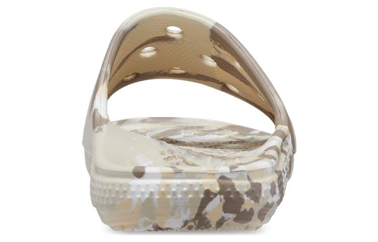 Crocs Classic Marbled Sandals 'White Brown' 206879-2Y3