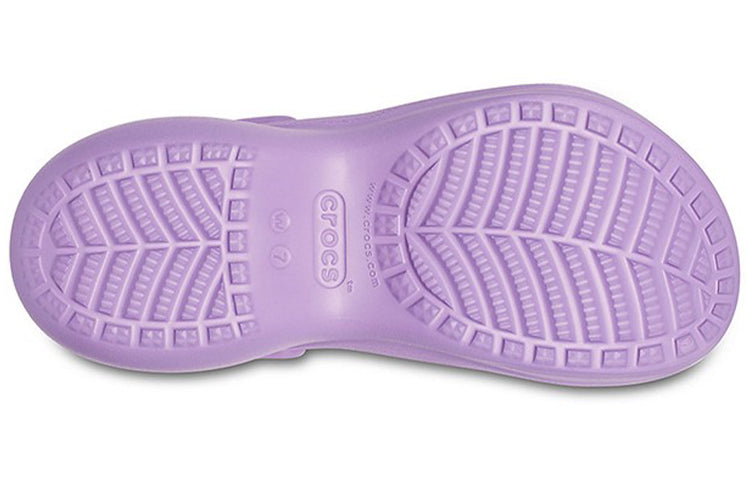 (WMNS) Crocs Classic clog Retro Crocs Outdoor Thick Sole Sports Purple Sandals 206302-5PR