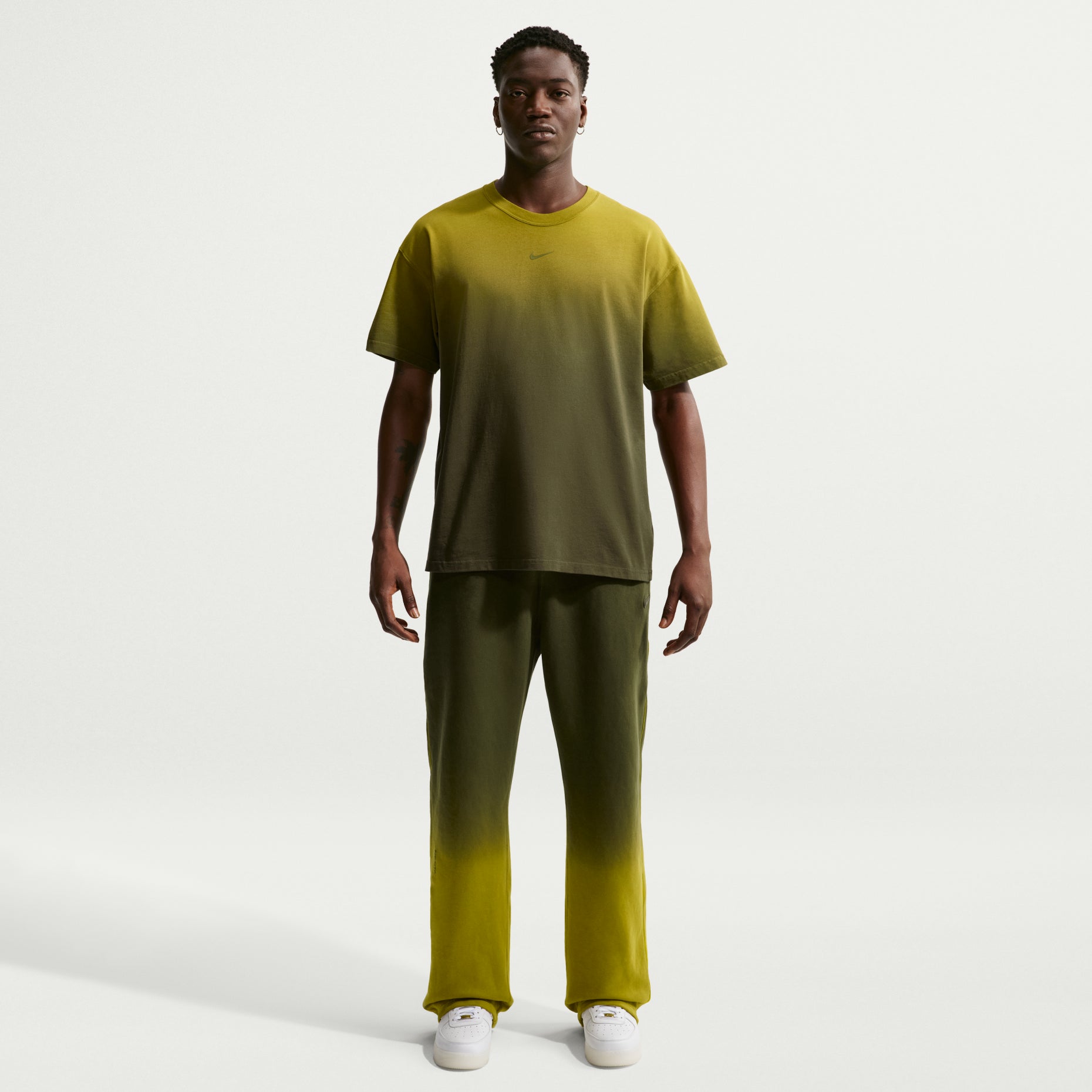 Nike NOCTA Fleece CS T-Shirt 'Moss Medium Olive' HJ6354-390