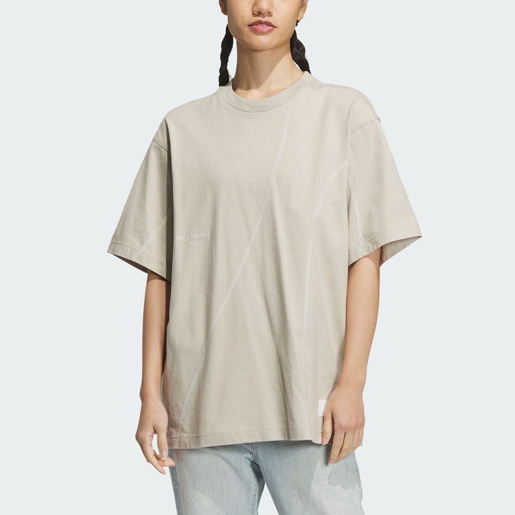 adidas Sportswear Lounge Graphic T-Shirts 'Beige' IP4978