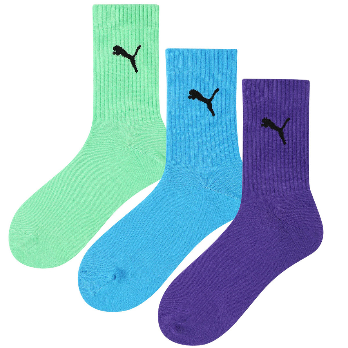 PUMA Short Crew Socks 3 Pack 'Multi-Color' 701221573-001