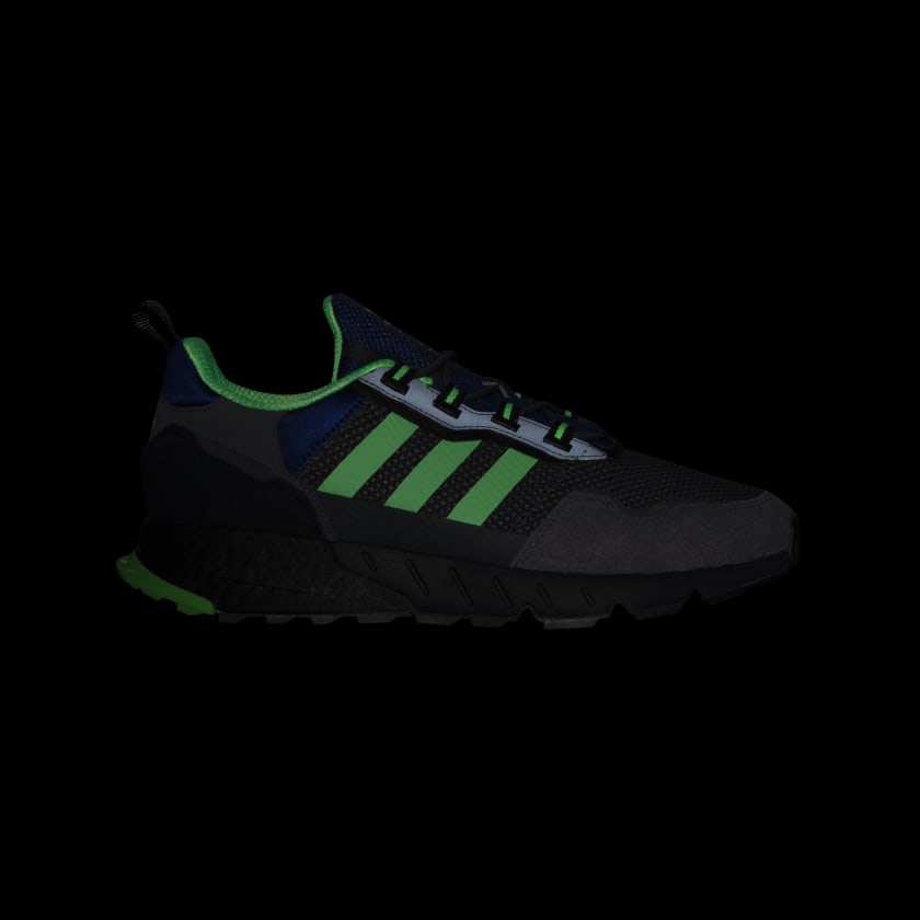 adidas ZX 1K Boost 'Grey Screaming Green' H00430