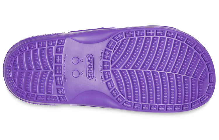 Crocs Classic Soft Sole Cozy Flat Heel Sports Slippers Unisex Purple 206761-518