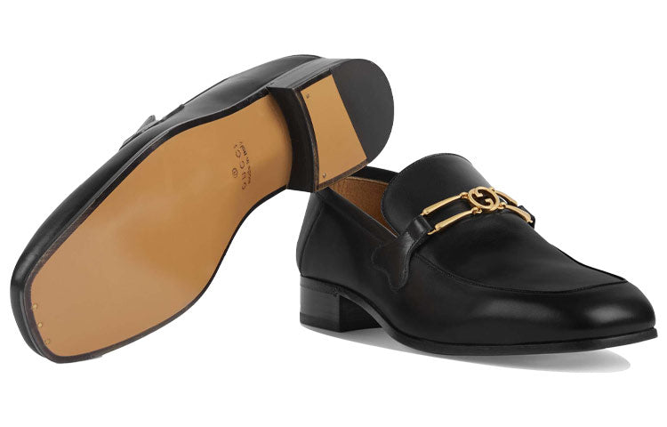 Gucci Interlocking G Loafers 'Black' 598348-06F10-1000