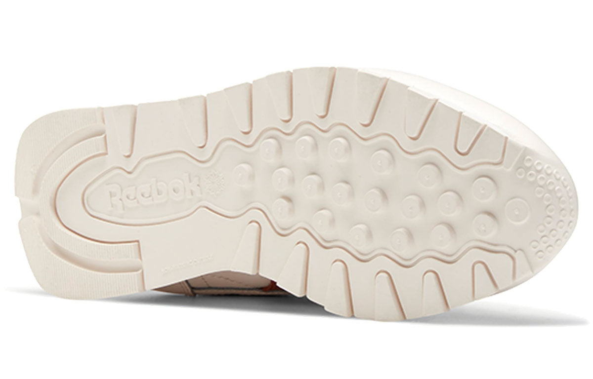 (WMNS) Reebok Classic Leather Sports Casual Shoes 'White Orange' FY5025