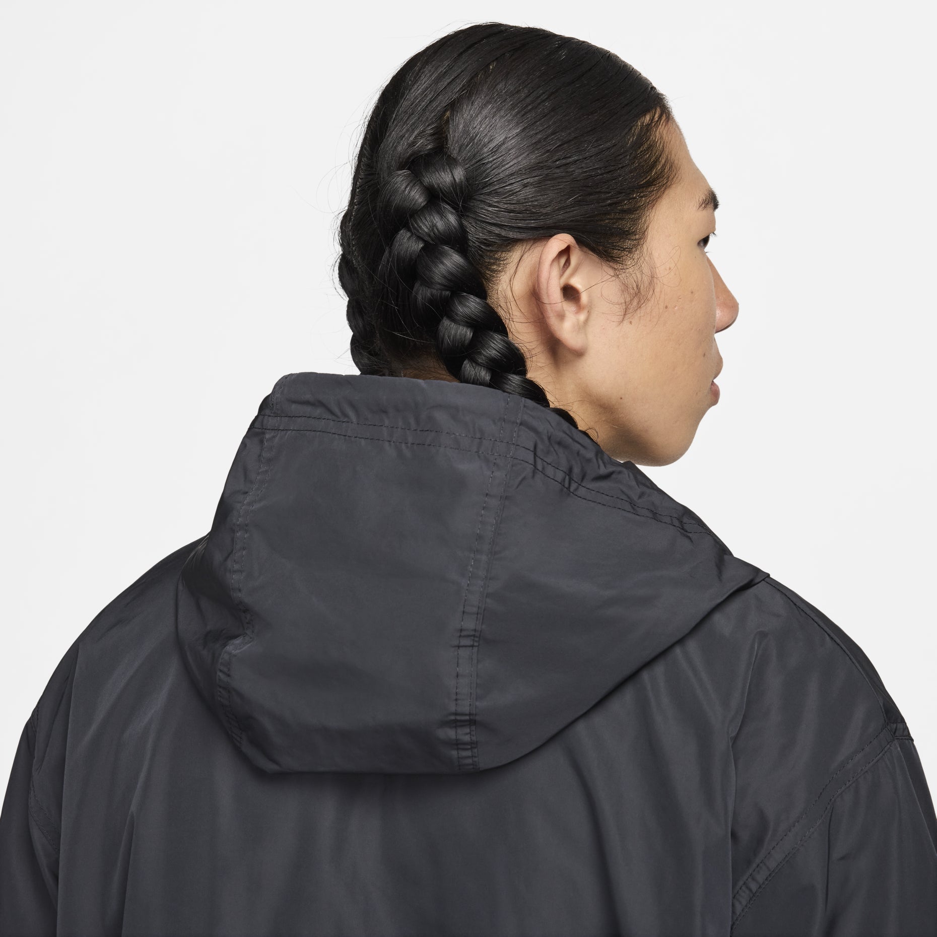 Nike Club Marina Anorak Asia Sizing 'Black White' FN3893-010