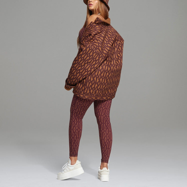 adidas originals x Ivy Park Casual Sports Logo Printed Jacket Red/Brown HB8438