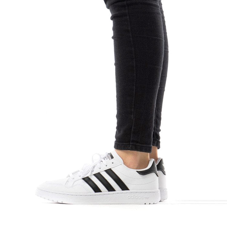 (GS) adidas originals Team Court J 'White Black' EF6815