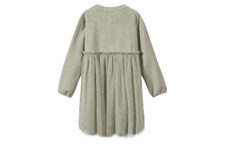 (GS) Skechers Fluffy Long Sleeve Dress 'Pink Grey' L422G106