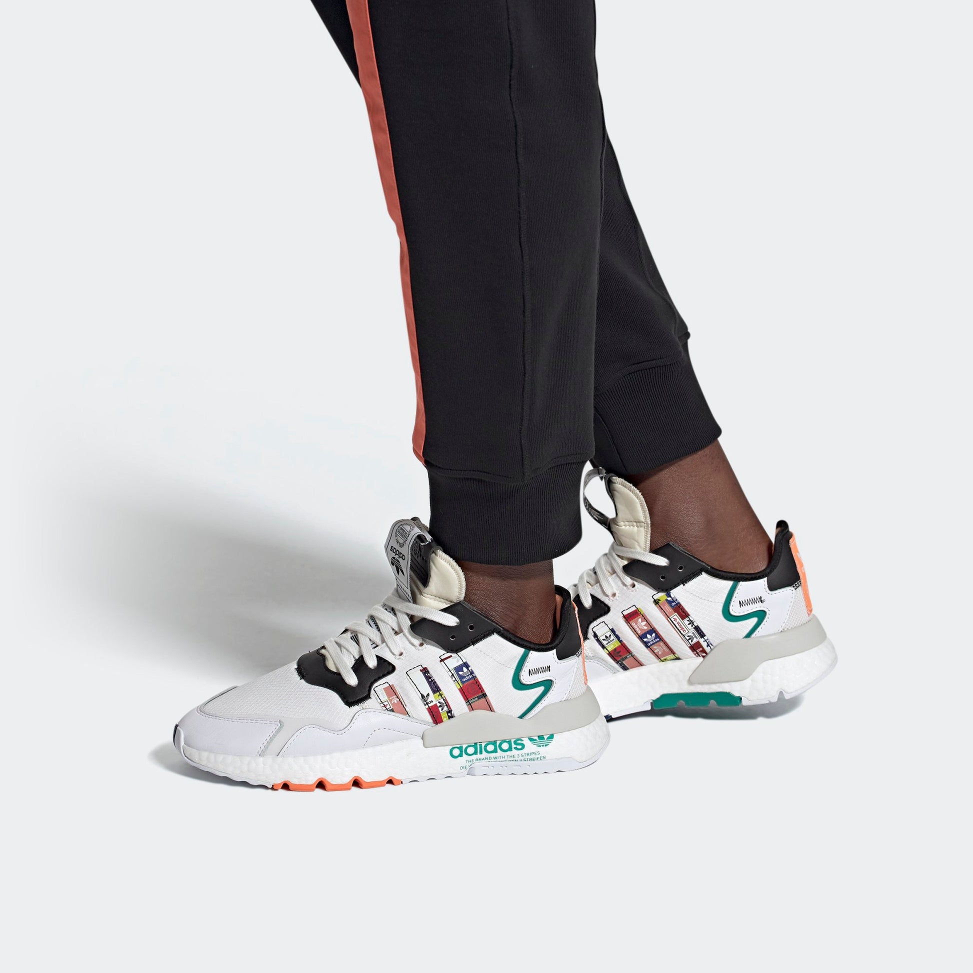 adidas originals Nite Jogger Boost 'Grey Black Green' FX3811