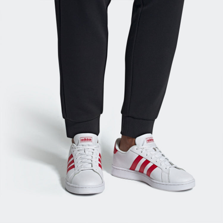 adidas neo Grand Court 'White Red' EE3740