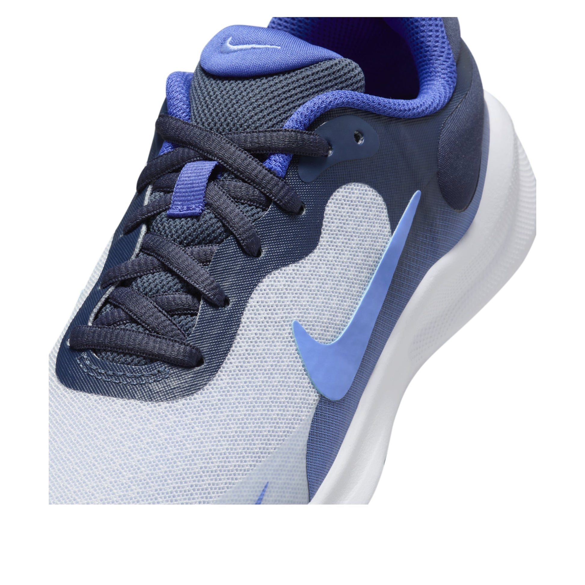 (GS) Nike Revolution 7 'Football Grey Royal Pulse' FB7689-007
