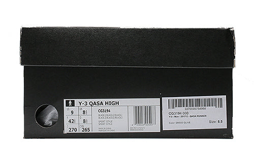 adidas Y-3 Qasa High 'Triple Black' CG3194