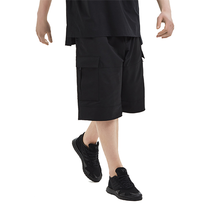 adidas Y-3 Classic Refined Wool Stretch Cargo Shorts 'Black' FN3401