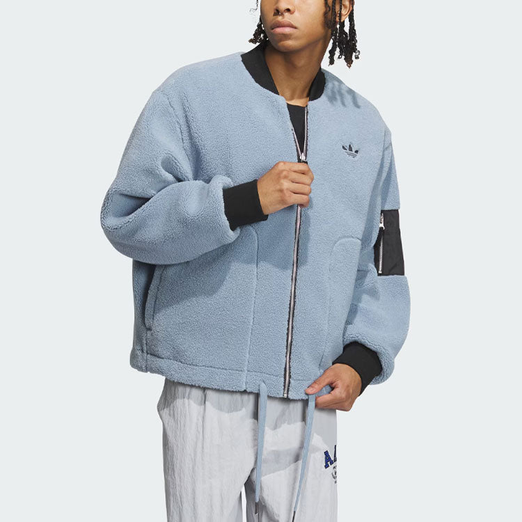 adidas Reverse Sherpa Jackets Asia Sizing 'Black' IN0989