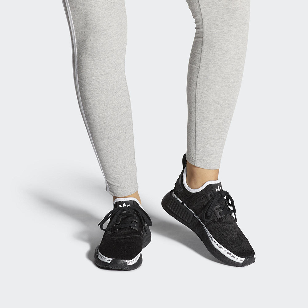 (WMNS) adidas NMD_R1 'Black Tape Logo' FV7307