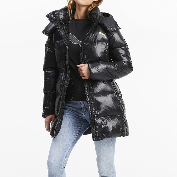 (WMNS) PUMA Cocoon Down Coat 'Black Gold' 585409-01