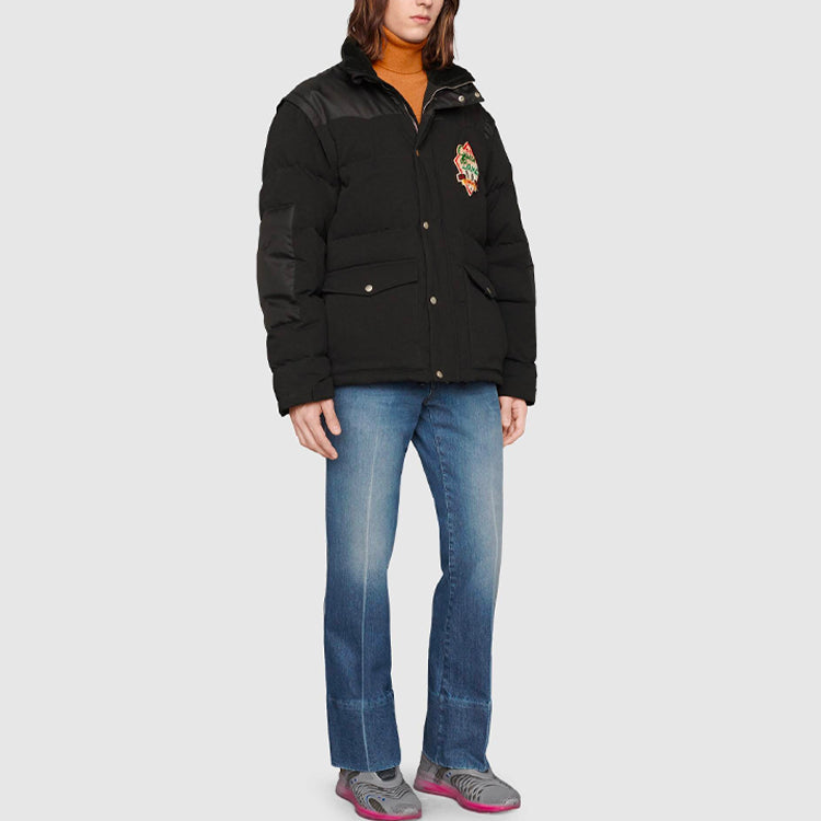 Gucci Down Jacket With Detachable Sleeves 'Black' 641311-Z8AMD-1043