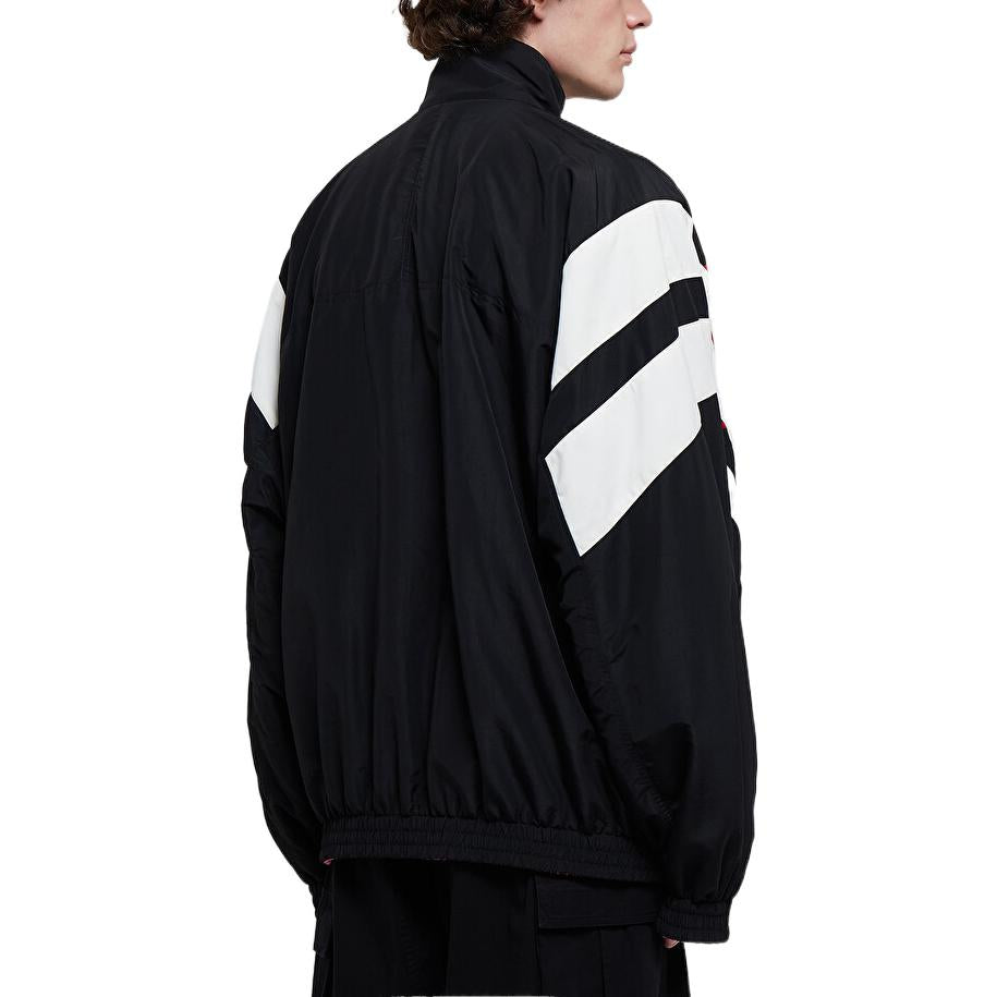 Balenciaga Sporty B Reversible Track Jacket 'Black Red White' 681445TKO481000