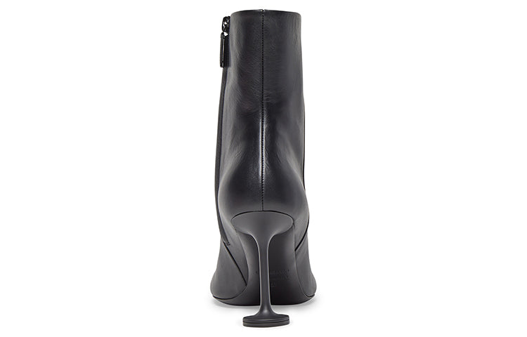 (WMNS) Balenciaga Lady 90mm Ankle Boots 'Black Leather' 701937WBCR01000