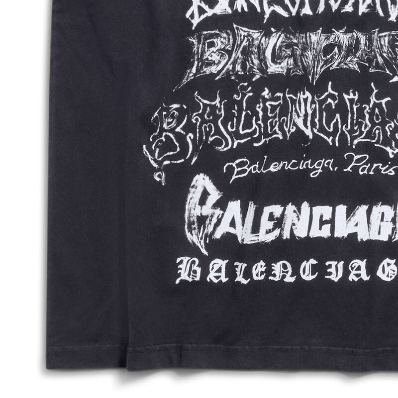 Balenciaga Diy Metal T-shirt 'Black White' 641675TPVO31569