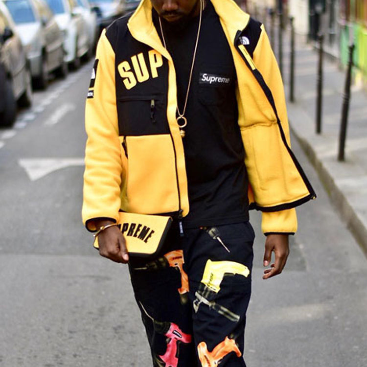 Supreme SS19 x The North Face Arc Logo Denali Fleece Jacket Yellow SUP-SS19-549