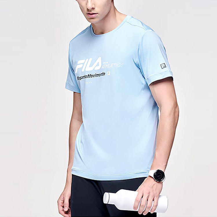 FILA Elastic Sports Short Sleeve Sky Blue A11M122102F-LB