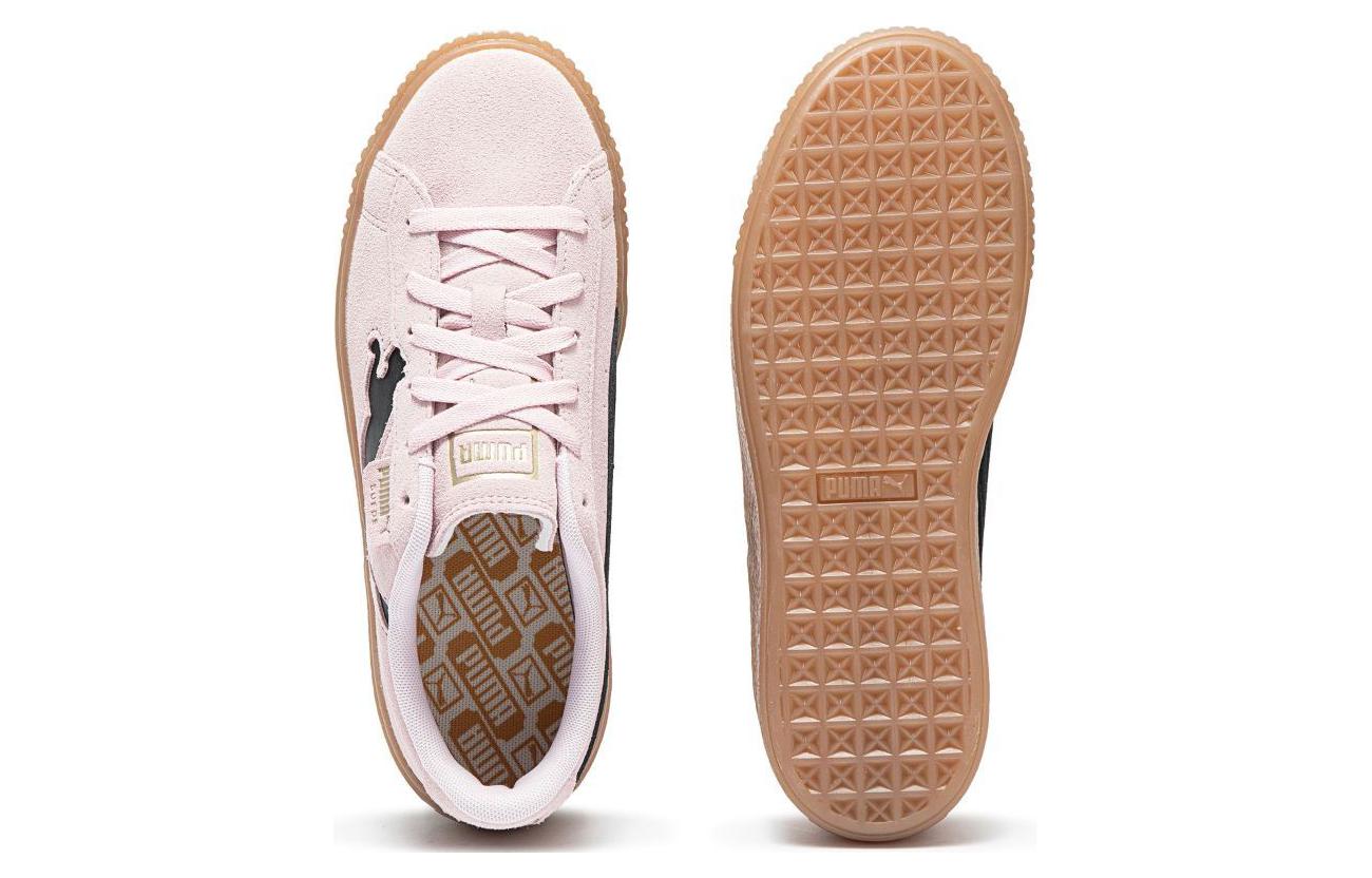 (WMNS) PUMA Suede Platform Shoes 'Pink Black Gum' 397233-05