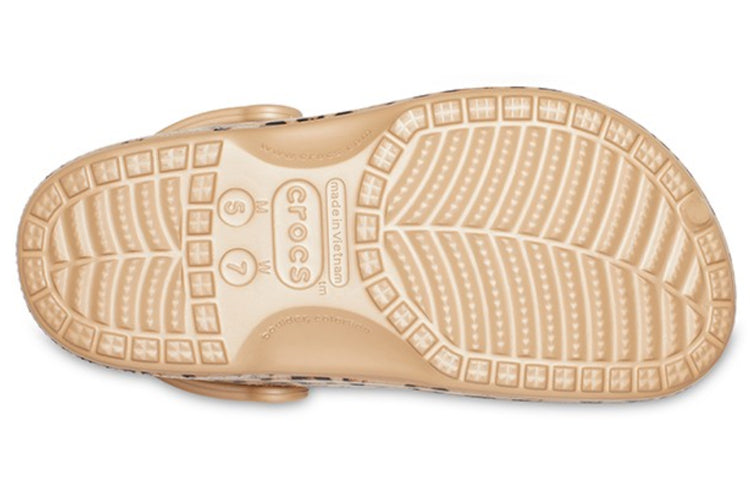 Crocs Baya Lined Clog Leopard Print Slippers 205975-98R