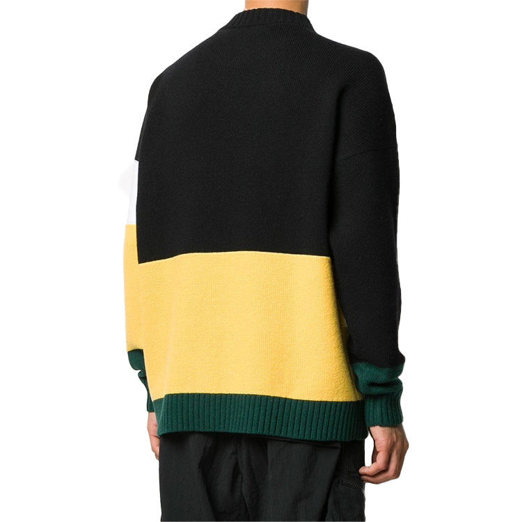Off-White Colorblock Alphabet Knit Black OMHE048E20KNI0011018