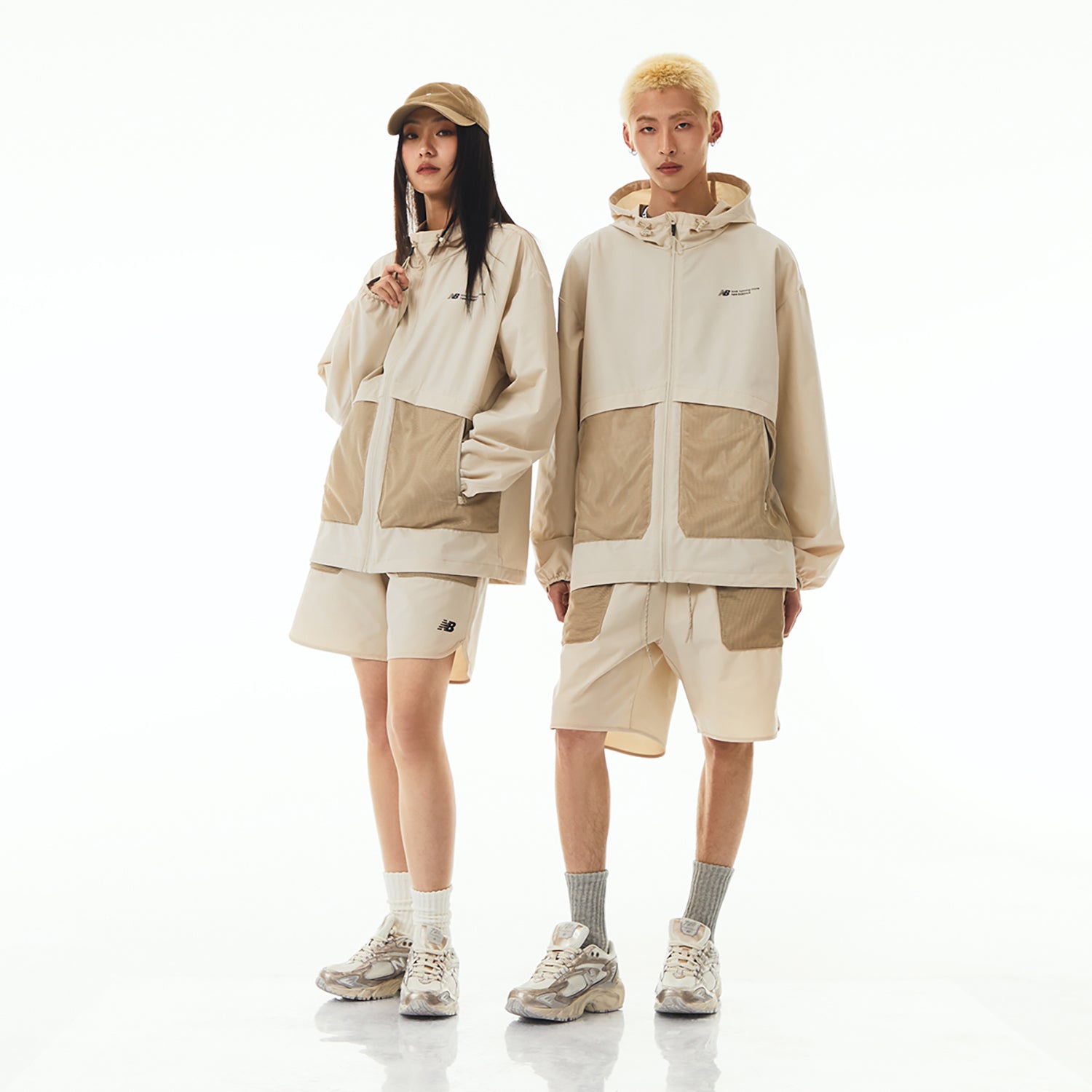 New Balance Woven Hooded Jacket Asia Sizing 'Beige' NAE24151-LB