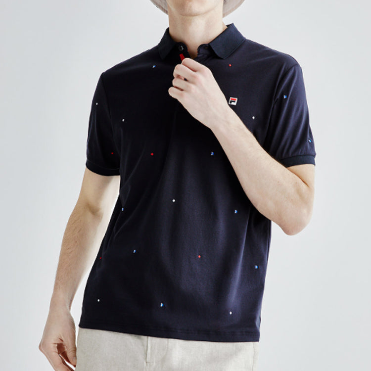 FILA Sports Knit Short Sleeve POLO Blue F11M021129F-NV