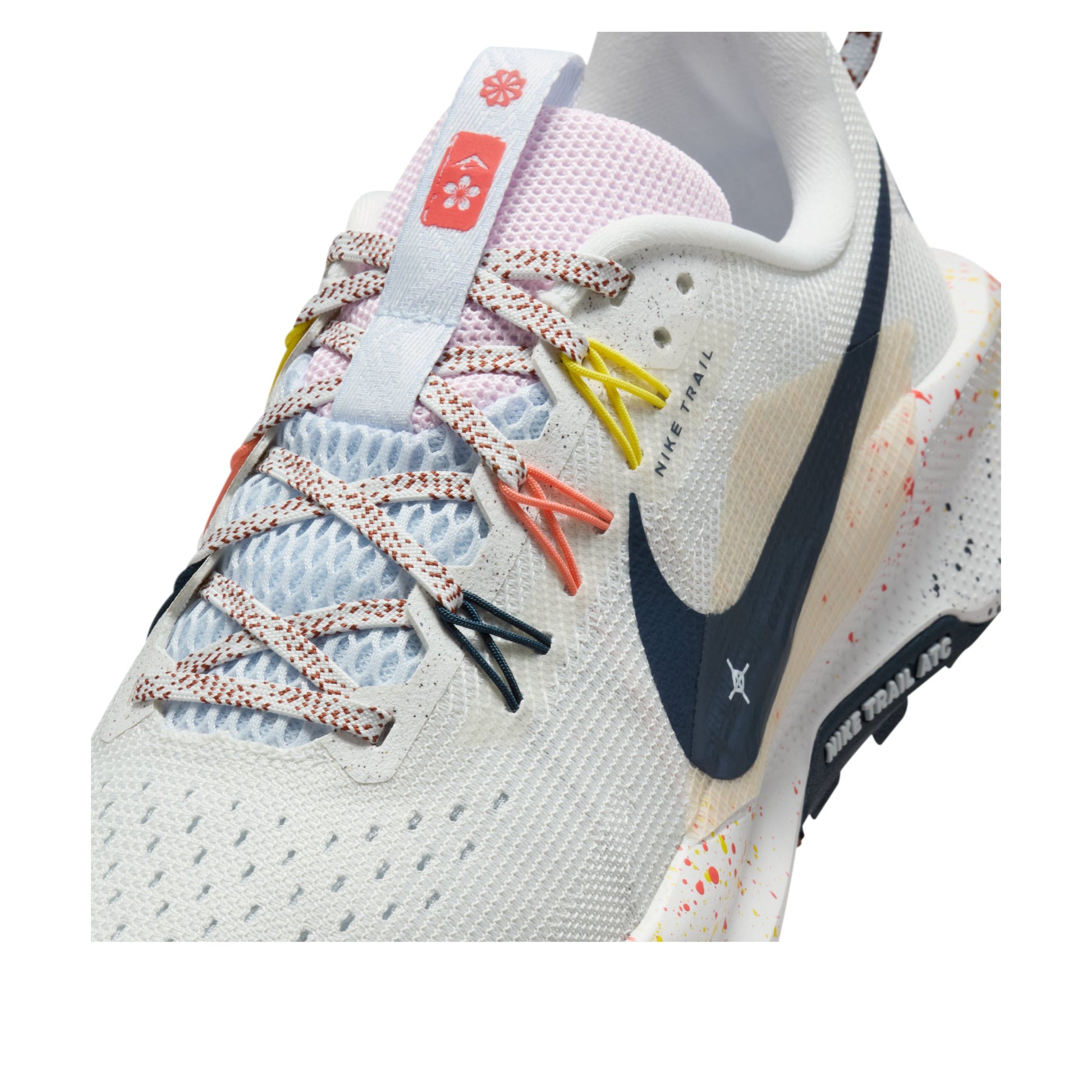 (WMNS) Nike React Pegasus Trail 5 'Summit White Football Grey Pink Foam Armory Navy' DV3865-102