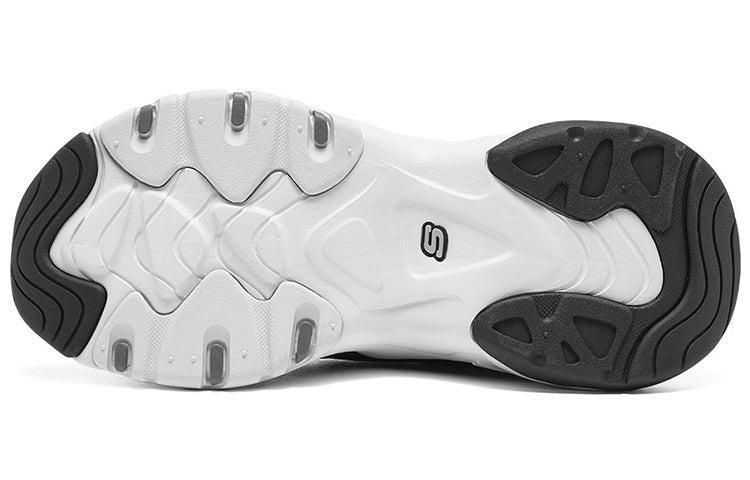 (WMNS) Skechers D'LITES 3.0 'Black White' 12958-BLK