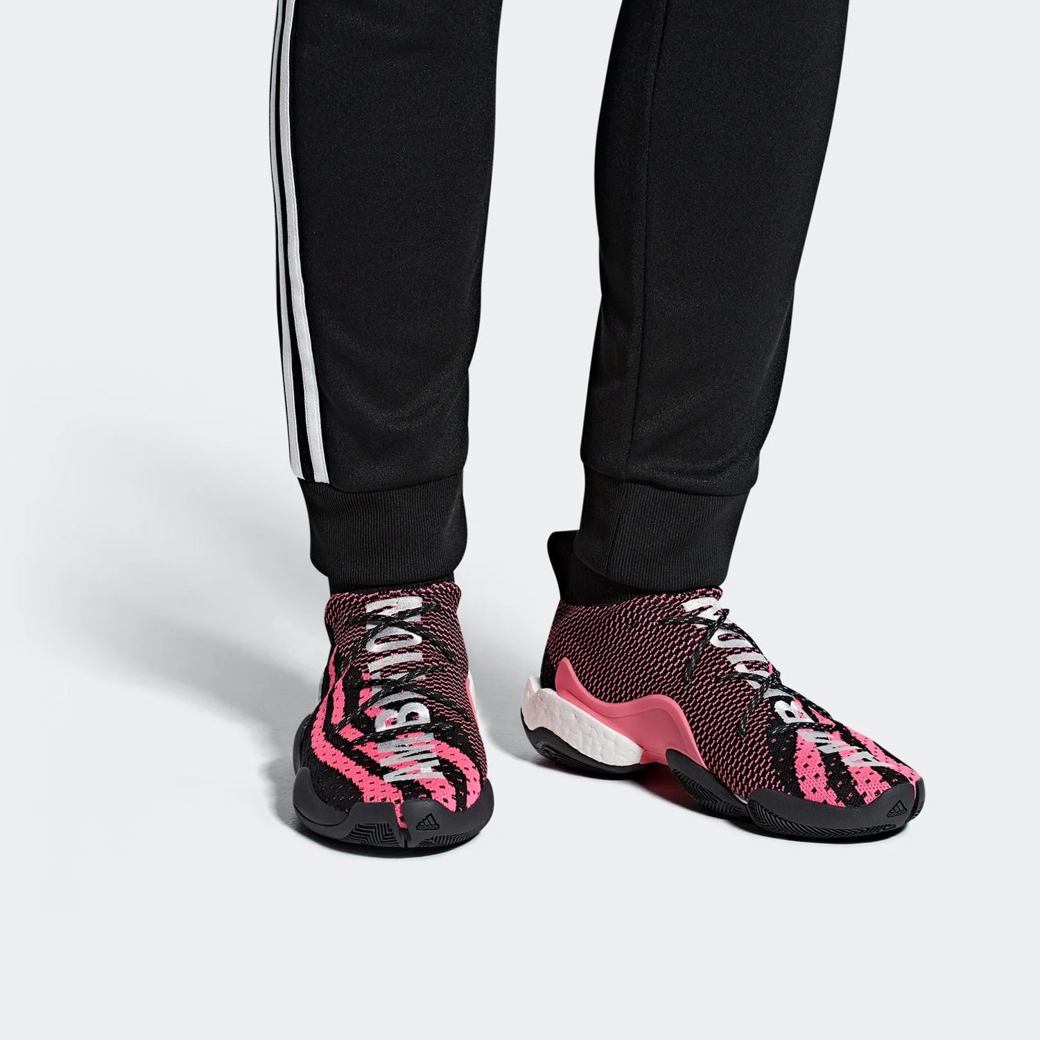 adidas x Pharrell Crazy BYW LVL Ambition 'Black White Solar Pink' G28182