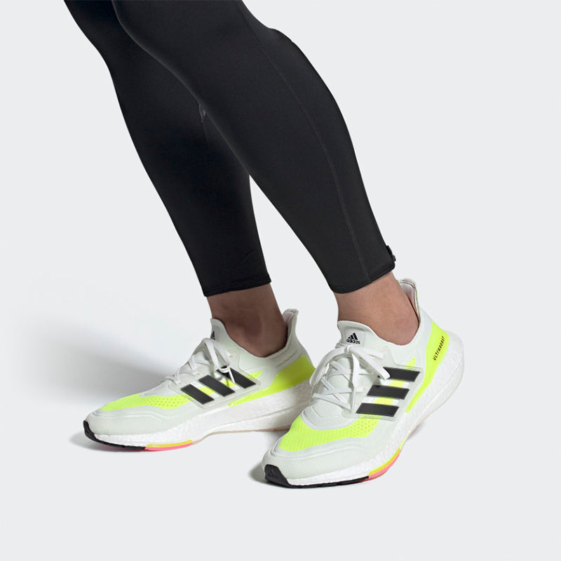 adidas Ultraboost 21 'White Solar Yellow' FY0377