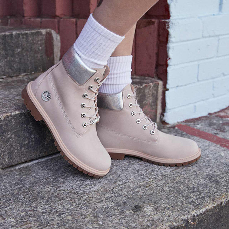 (WMNS) Timberland Heritage 6 Inch Waterproof Boots 'Light Pink Nubuck' A2QZNW