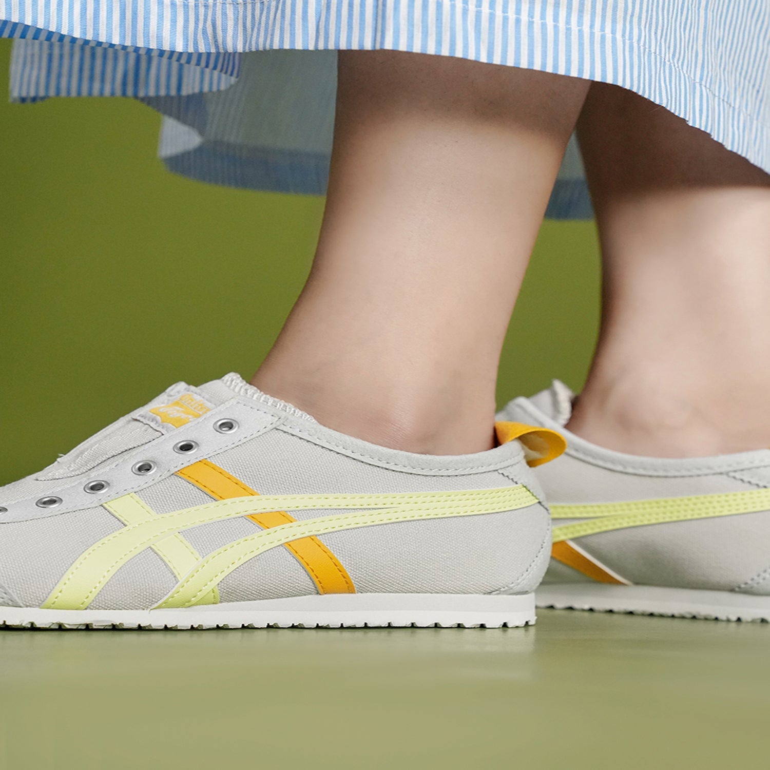 (WMNS) Onitsuka Tiger Mexico 66 'Grey Yellow' 1182A087-021