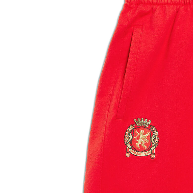 Balenciaga Soccer Baggy Sweatpants 'Red White' 777708TPVW36643