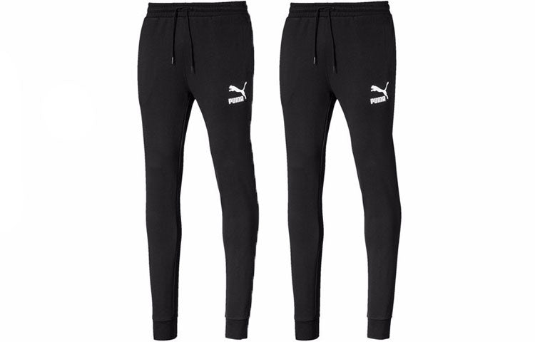 PUMA Regular Track Sweatpants 'Black White' 595894-01
