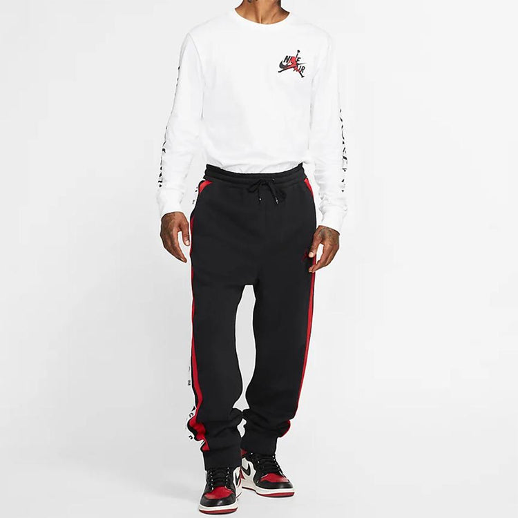 Air Jordan Bundle Feet Sports Fleece Lined Basketball Long Pants Black BQ5665-010