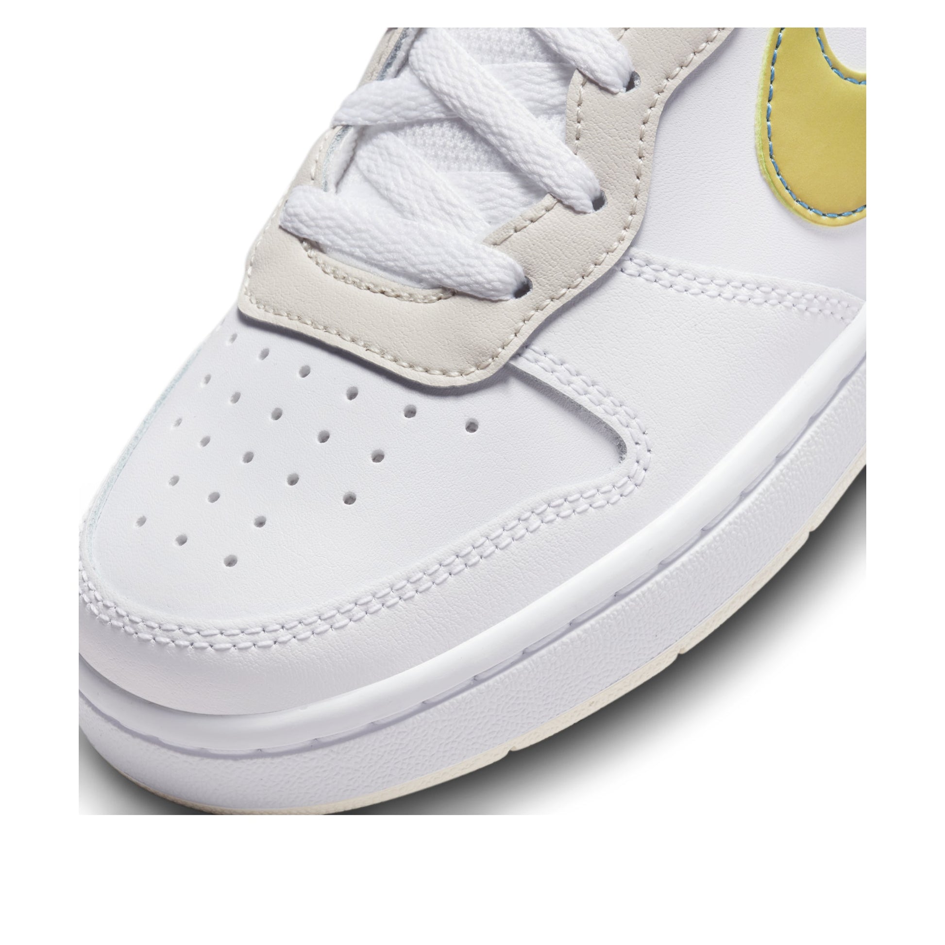 (GS) Nike Court Borough Low 2 'White Yellow Gradient' FJ7692-191